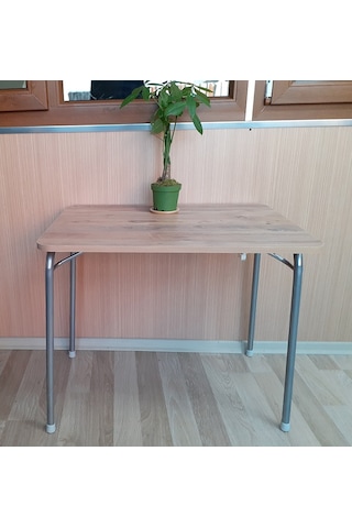 Depolife Depolife Katlanır Ayaklı Mutfak Balkon Yemek Çalışma Masası Ceviz (464146298)