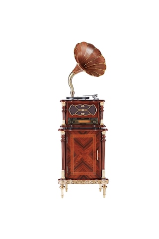 Fennessy F1877-730f Vintage 100w Hifi Gramofon Pikap Plakçalar, Bluetooth, Cd, Radio, Usb Çalar