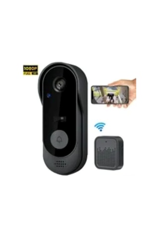 Ximistore9 Ev Güvenliği İçin Akıllı Kamera Zili - Wi-fi İle Uzaktan Görüntüleme, İki Yönlü Ses Ve Gece Görüşü, Ip65 Su Geçirmez M9