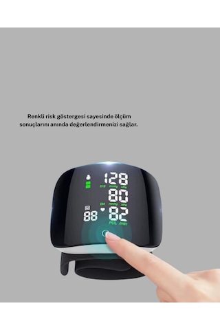 Bilekten - 239 - Ölçüm Dijital Tansiyon Aleti Renkli Risk Göstergeli Ve - Spt-gld - Aritmi Uyarılı