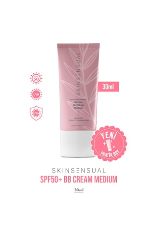 Skin Sensual BB Krem Medium 30ml SPF50 PA++++ | Leke Karşıtı, Aydınlık Cilt Görünümü | UVA/UVB Koruma