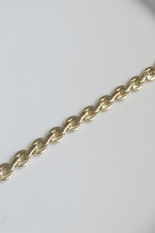 Demokan Kararmaz 14k Altın Renk Vip Seri İthal Basit Hallow Bileklik Altın