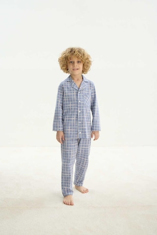 Zeyzey 8748 Erkek Çocuk Önden Düğmeli Pijama Takım 001