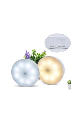 Şarjlı Sensörlü Gece Led Lambası 5365 Çok Renkli