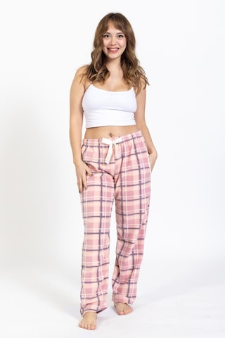 Kadın Polar Kışlık Eşofman Alt Waynap Polar Alt- Açık Pembe