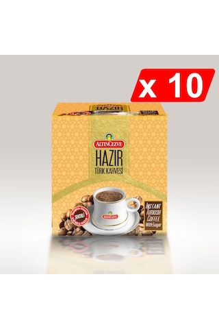 Altıncezve Hazır Türk Kahvesi Şekerli 10'lu 20 x 11 G