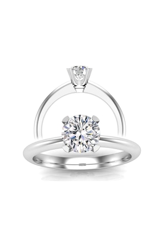 1,00 Karat H Renk Uluslararası Sertifikalı Pırlanta Tektaş Yüzük