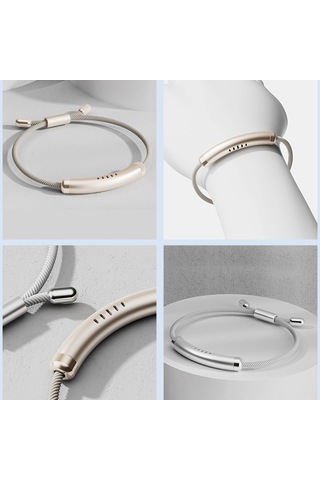 Geekyou Altın Pembe Metal Enjektörlü Dış Mekan Uygun Bebek Kovucu Bilezik