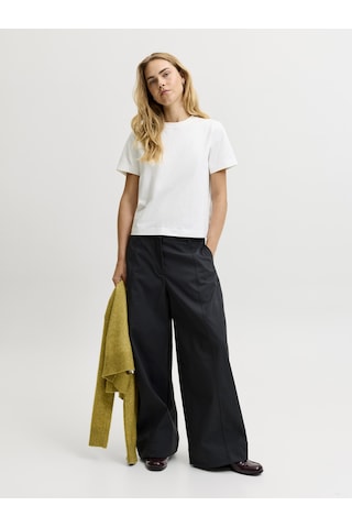 Jack & Jones Kadin Box Fit Bisiklet Yaka Tisört - Sophia - 12297887 Cloud Dancer