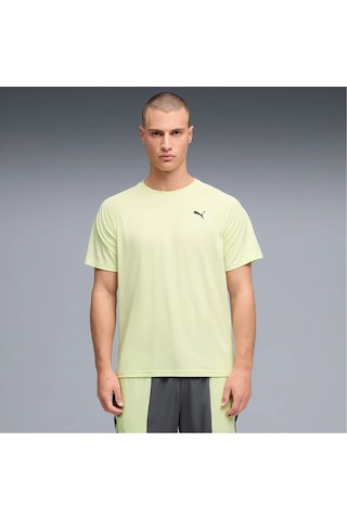 Puma M Pwrtraın Fabrıc Mıx Erkek T-shirt 528535-24 Kırmızı