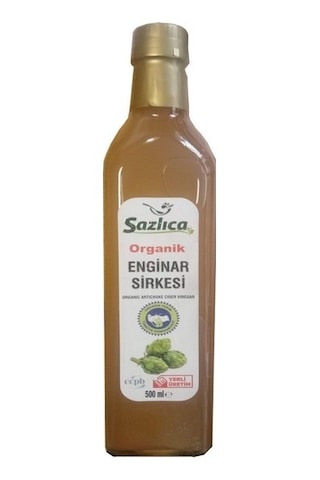 Sazlıca Organik Enginar Sirkesi 500 ML