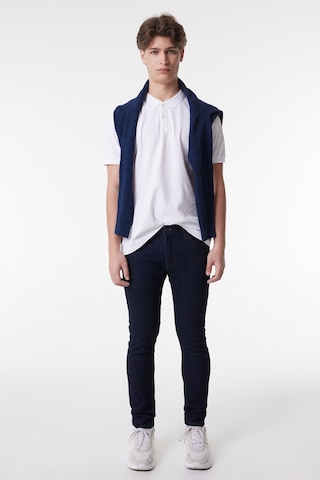 Lee Malone Skinny Fit Dar Kesim Normal Bel Koyu Mavi Esnek Jean Kot Pantolon L73607536 Mavi