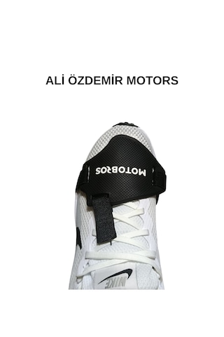 Ali Özdemir Motors Motosiklet Ayakkabı Koruma Pedi Siyah Ayarlanabilir Boyut