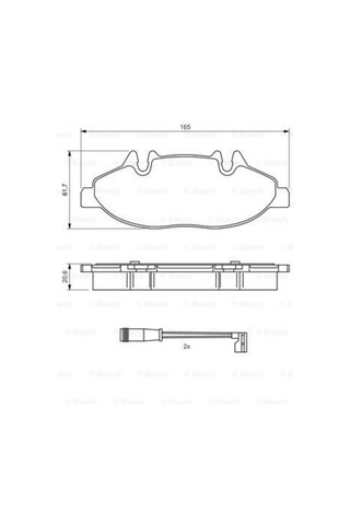 Bosch  0986494081 Fren Balatası Ön Mercedes Viano 03 Vito W639 03