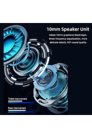 Qingmipy Thinkplus Gm2 Pro Kulak İçi Bluetooth 5.3 Kulaklık - Oyun/müzik Çift Mod, Spor Ve Espor İçin Siyah