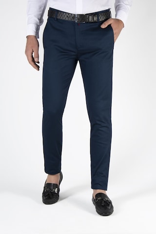 Terapi Men Erkek Lacivert Slim Fit Italyan Kesim Keten Pantolon Lacivert