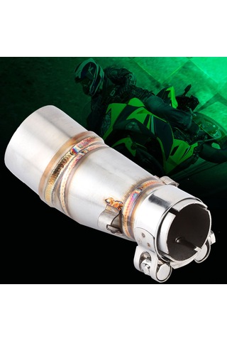 Springsun Kawasaki Z250 Ninja 250/300 2013-2016 İçin Paslanmaz Çelik Ekzos Orta Boru - Ses Performansı Artırıcı, Yüksek Sıcaklık Dayanıklı