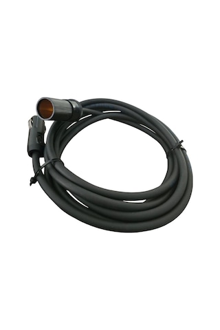 Araç Çakmak Uzatma Kablosu 12-24 Volt 16amper 2 X1,5mm Ttr Bakır 3 Mt-siyah