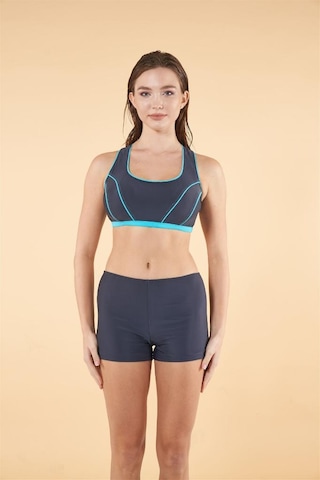 Estiva Free-set Büstiyerli Şortlu Bikini Takım Antrasit