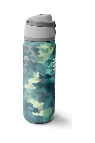 Yaygan Coral High Yeşil Kamuflaj Desenli Pipetli Ve Direkt Içim Çelik Termos 800 Ml 38520 Renkli
