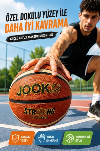 7 Numara Basketbol Topu Kaymaz Yüzey İç Dış Saha Kullanımına Uygun Antrenman Ve Maç Topu