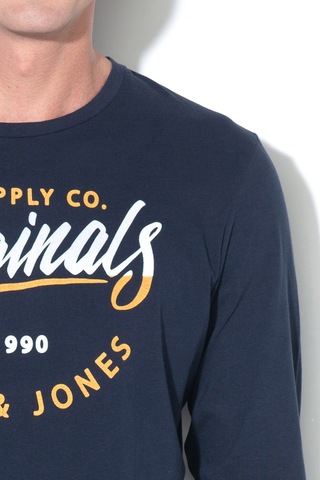 Jack & Jones Erkek Sweatshırt 12161385-navy 12161385-navy Lacivert Lacivert
