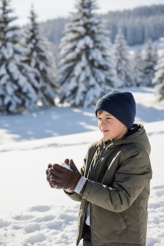 Eleven Markets Kahverengi Ekrkek Çocuk Eldiven Garson Boy 7-12 Yaş