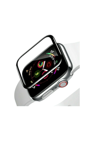 Bufalo Apple Uyumlu Watch 44mm Ekran Koruyucu 3D Kavisli PMMA Nano Siyah