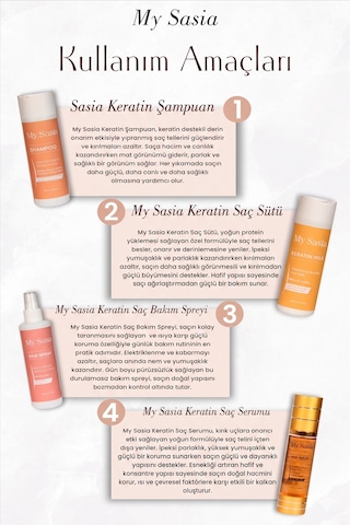 My Sasia Onarıcı Keratin Saç Bakım Seti