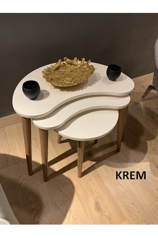 Akset Zigon Sehpa Fasulye Ceviz