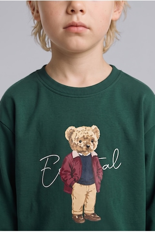 Defacto Ayı Baskılı Sweatshirt Ve Eşofman Altı 2li Takım Erkek Bebek I3308a526wngn536 Yeşil-gn536