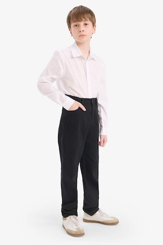 Defacto Erkek Çocuk Polo Yaka Poplin Uzun Kollu Gömlek Y1302a625auwt36 Beyaz