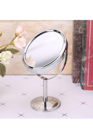 Caş Dekorasyon Gümüş Renk Dönebilen Masa Aynası Gümüş