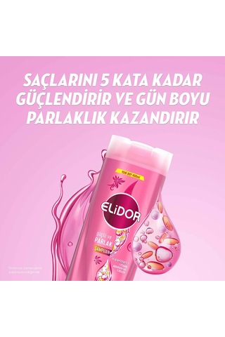 Elidor Superblend 2'si 1 Arada Güçlü ve Parlak Şampuan ve Saç Kremi 3 x 400 ML