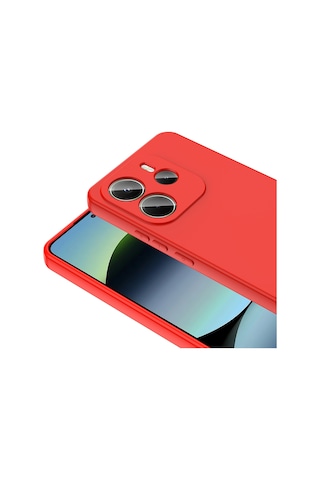 Xiaomi Redmi Note 14 4g Kılıf Yumuşak Silikon Kamera Korumalı Lansman Cherena Koyu Yeşil