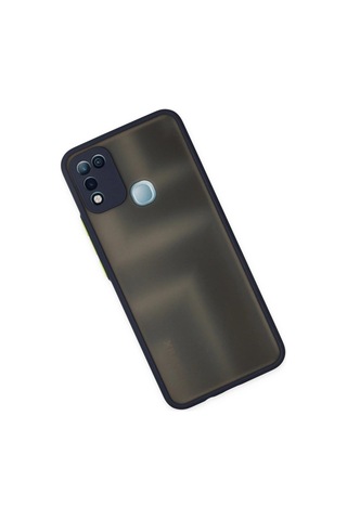 İnfinix Hot 10 Play Kılıf Montreal Silikon Kapak - Lacivert Düz Renkli