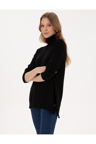 Pierre Cardin Kadın Siyah Kazak /triko 50316385-vr046 Siyah