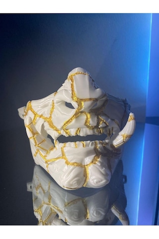 Kintsugi Oni Maskesi, Samurai Oni Mask, Samuray Maskesi, Onimask2