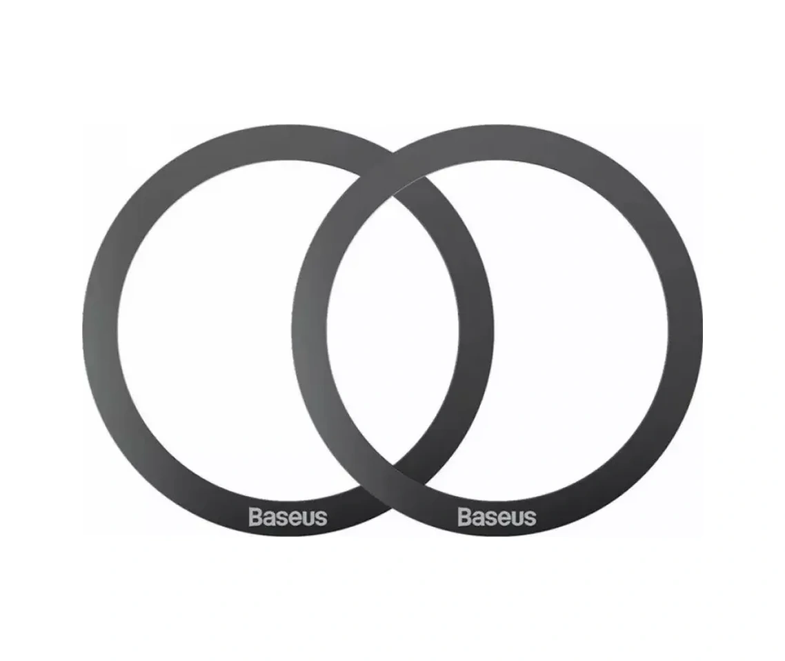 Baseus İphone, Telefon İçin Magsafe Manyetik Yüzük-plaka, 2 Adet 163687550 Siyah