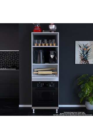 Elit Silva 59,6 Cm X 192,2 Cm X 56 Cm Tek Kapaklı Ankastre Fırın Dolabı Beyaz