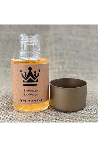 100 Adet Otel Şampuanı Geniş Kapak Kraft 30 Ml Saç Şampuanı