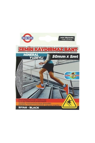 Boss Tape 2886 Zemin Merdiven Kaydırmaz Bant 50mmx5m Siyah