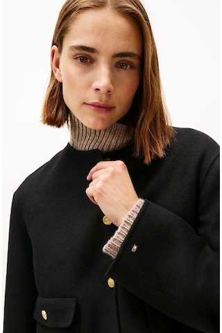 Tommy Hilfiger Çift Taraflı Yün Karışımlı Normal Kesim Kadın Ceket Ww0ww47446bds Siyah