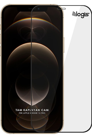 Apple Uyumlu   iPhone 12 Pro Max (6.7'')Tam Kaplayan 5D Ekran Koruyucu Cam