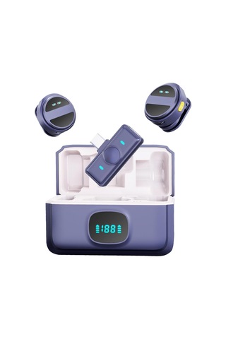 Kablosuz Yaka Mikrofonu Taşınabilir Gürültü Önleyici Kablosuz