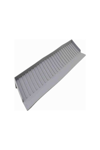 Besthome1 Silikon Lavabo Kenar Koruyucu, Ölçeklenebilir 3.7-6 İnç, Su Akışı İçin 5 Derece Eğim, Kaymazsız Dokulu, Mermer Ve Kuv Gri