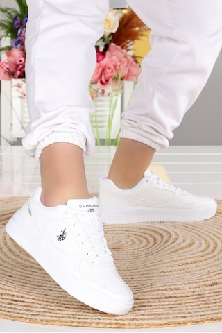 U.S. Polo Assn. U.s. Polo Assn Lee Wmn Günlük Yürüyüş Kadın Spor Ayakkabı Beyaz Çok Renkli