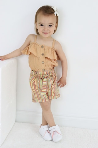 Kız Çocuk Askılı Şortlu Pamuklu Yazlık Takım Tf7322 001