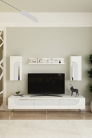 Tvr1803bs - Meyra Tvr180 Ünitesi Takım Beyaz-sılver 180cm Beyaz-sılver