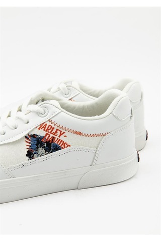 Harley Davidson 023m100380 Orlando White/tekstil Deri Erkek Sneaker 001